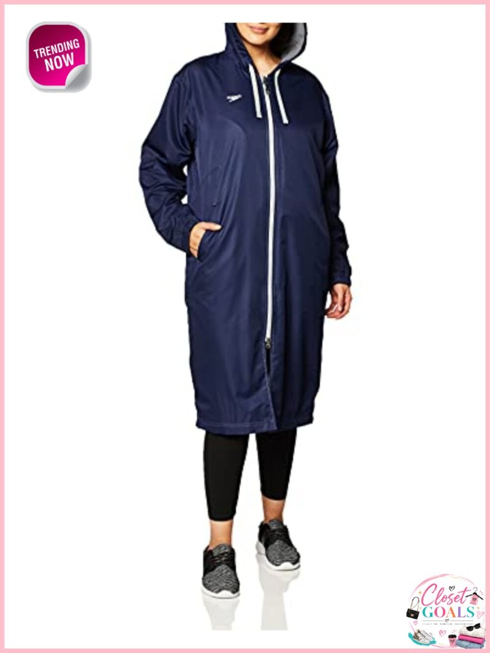 Speedo Unisex Adult Parka Jacket Fleece Lined Water-Resistant Hooded - Picture 2 of 3